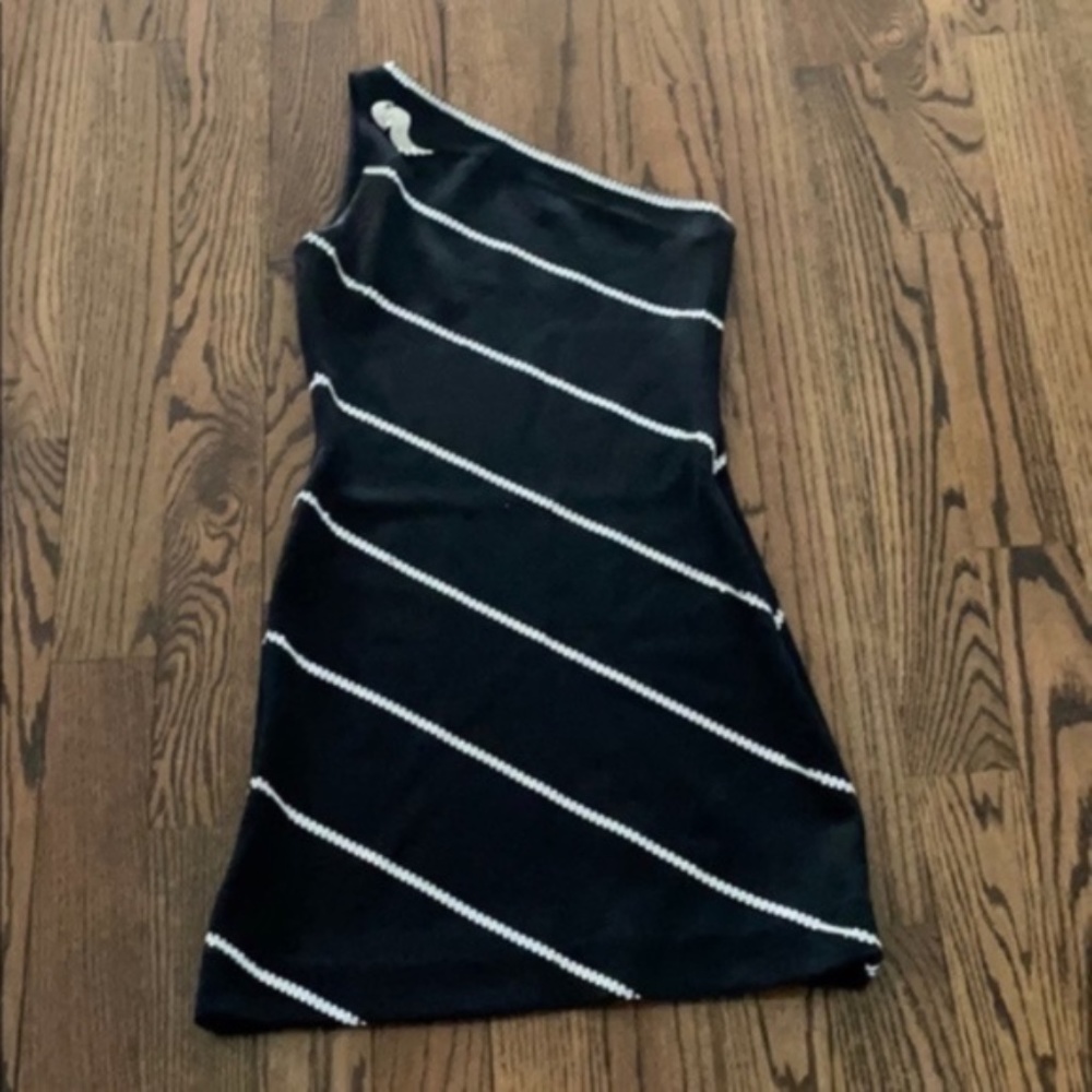 St. John One Shoulder Dress